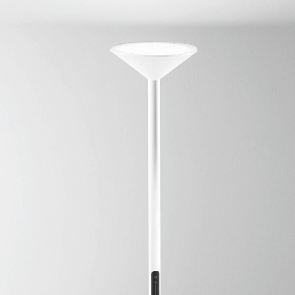 Fabas Luce LED álló világítás Tratto, fehér, fém, CCT, dimmelhető, dimmelhető, Fehér / opál, Nappali / Étkező, fém, Modern