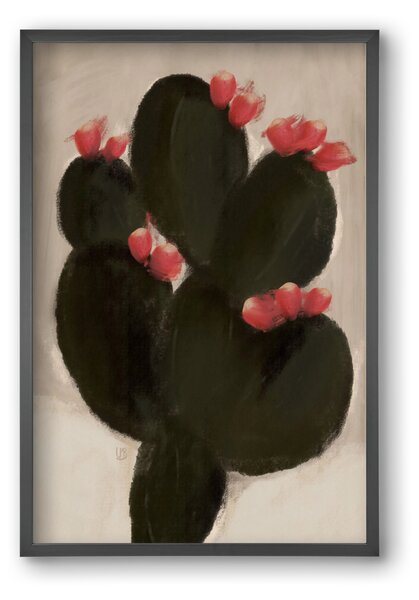 Blooming Cactus - falikép keretben | artbridge