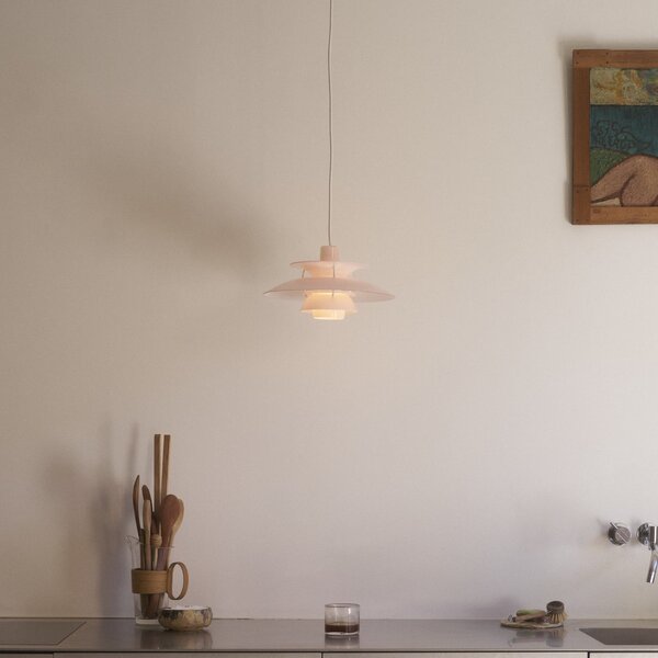 Függőlámpa Louis Poulsen, PH 5 320, dimmable, Rózsaszín / Rosé, Étkező, Műanyag, Dizájn
