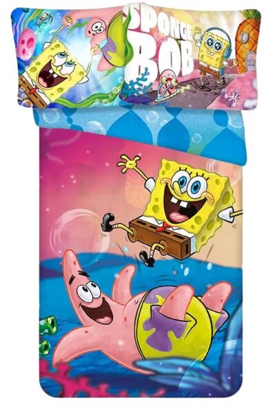 SpongyaBob ovis ágynemű szett (vidám)