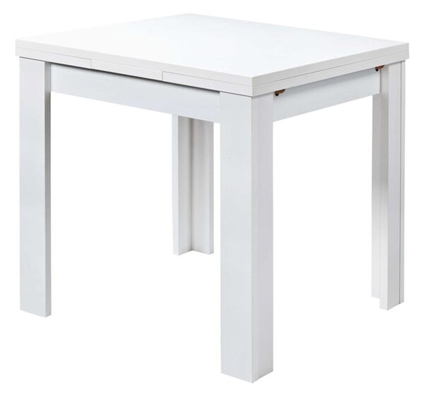 PLAY étkezőasztal 80x60 cm bővíthető matt fehér színben