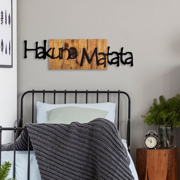 Fa fali dekoráció, hakuna matata 4