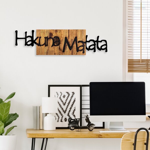 Fa fali dekoráció, hakuna matata 4