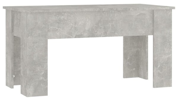 Betonszürke szerelt fa dohányzóasztal 101 x 49 x 52 cm