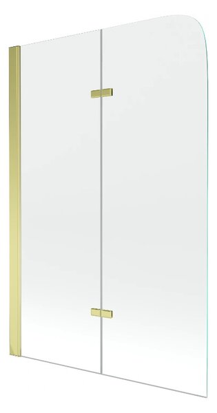 Mexen Felix nyitható 2 részes kádparaván 80 x 140 cm - arany profil (890-080-002-50-00)