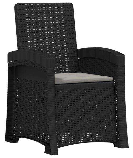 Dönthető kertiszék rattan hatású 2 pcs