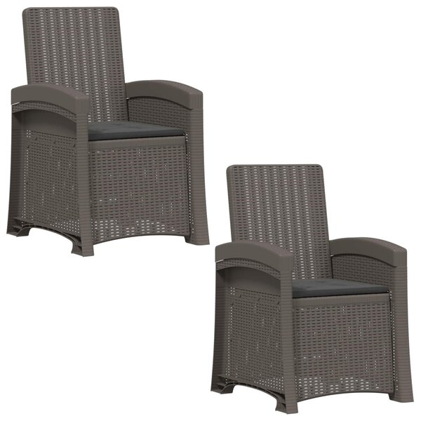Dönthető kertiszék rattan hatású 2 pcs