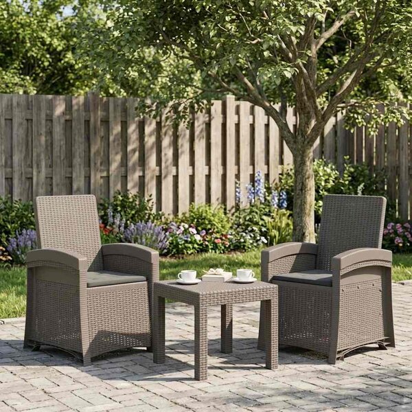 Dönthető kertiszék rattan hatású 2 pcs