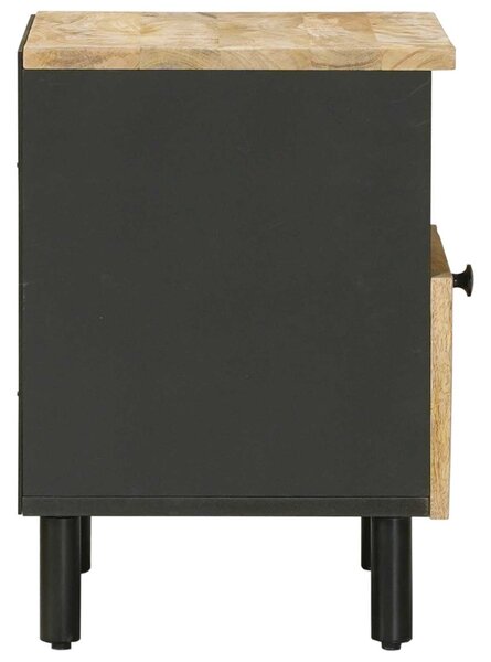 Éjjeli asztal 2 db Természetes 40 x 33 x 46 cm Tömör Mangófát