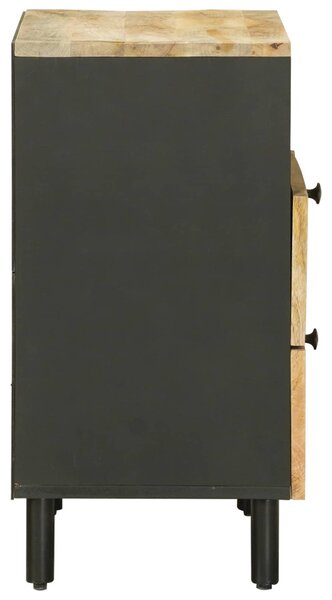 Éjjeli asztal Barna és fekete 50 x 33 x 60 cm Tömör Mangófát