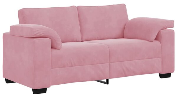 Rózsaszín bársony loveseat kanapé 180x77x82 cm