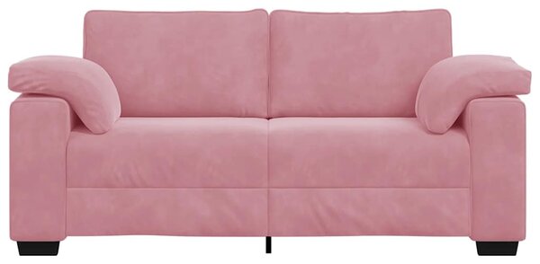 Rózsaszín bársony loveseat kanapé 180x77x82 cm
