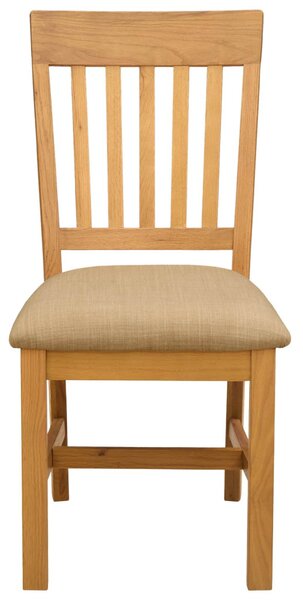 Étkezőszék 2 pcs Tömör Tölgyfa Bézs 45 x 59 x 92 cm