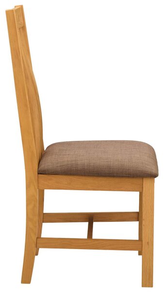 Étkezőszék 2 pcs Tömör Tölgyfa Szürke 45 x 54 x 100 cm