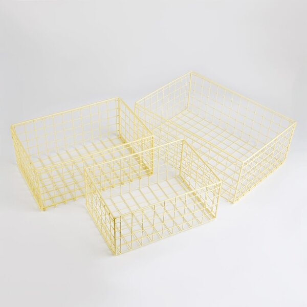 DEPOSIT fém kosár 20x30cm sárga