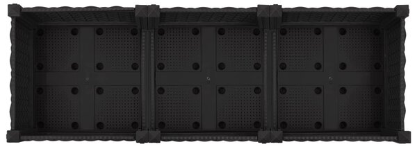 Kerekes Kerti Ültető Fekete 120 x 40 x 29 cm PP