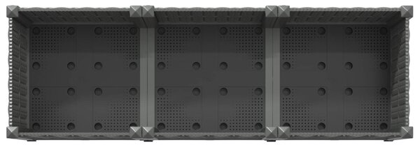 Kerekes Kerti Ültető Világosszürke 120 x 40 x 48 cm PP