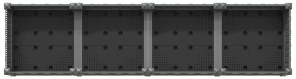 Kerekes Kerti Ültető Világosszürke 160 x 40 x 33 cm PP
