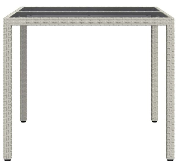 Kerti Asztal Fehér 90 x 90 x 75 cm polirattan