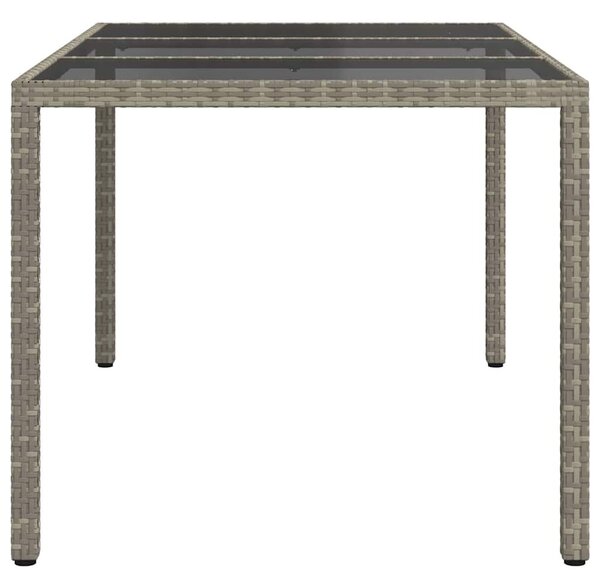 Kerti Asztal Szürke 150 x 90 x 75 cm polirattan
