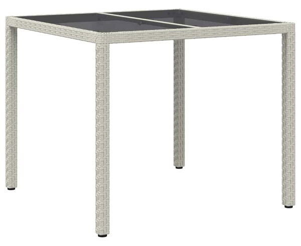 Kerti Asztal Fehér 90 x 90 x 75 cm polirattan