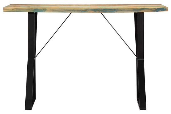 Tömör újrahasznosított fa étkezőasztal 120 x 60 x 76 cm
