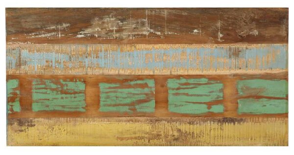 Tömör újrahasznosított fa étkezőasztal 120 x 60 x 76 cm