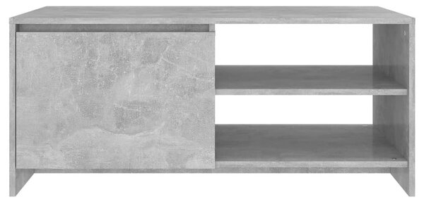 Betonszürke szerelt fa dohányzóasztal 102x 50 x 45 cm