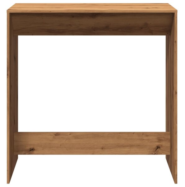 Kézműves tölgy színű szerelt fa bárasztal 102 x 50 x 103,5 cm