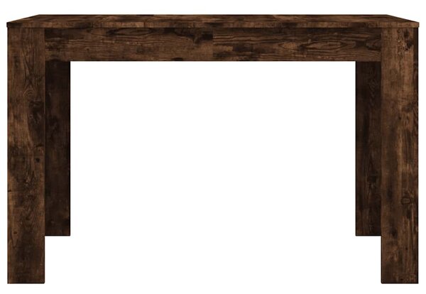 Füstös tölgy színű szerelt fa étkezőasztal 120 x 60 x 76 cm