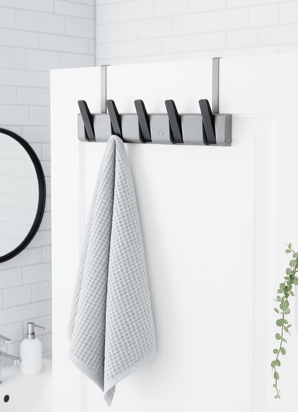 Fali fogas PIANO HANGER 45,5x11 cm, szürke-fekete