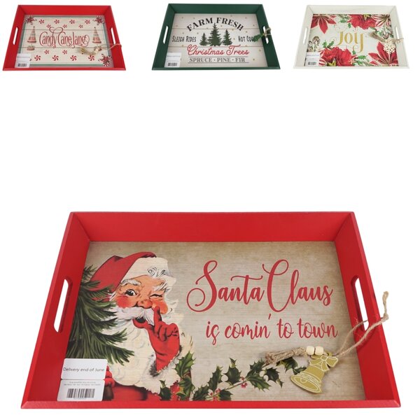 Karácsonyi fa tálca CHRISTMAS - több változat Változat: Joy