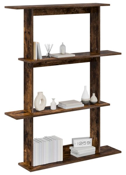 Falpolc Füstös Tölgy 100 x 20 x 126 cm Szerelt Fa