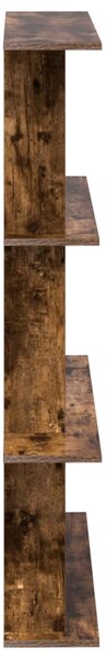 Falpolc Füstös Tölgy 100 x 20 x 126 cm Szerelt Fa