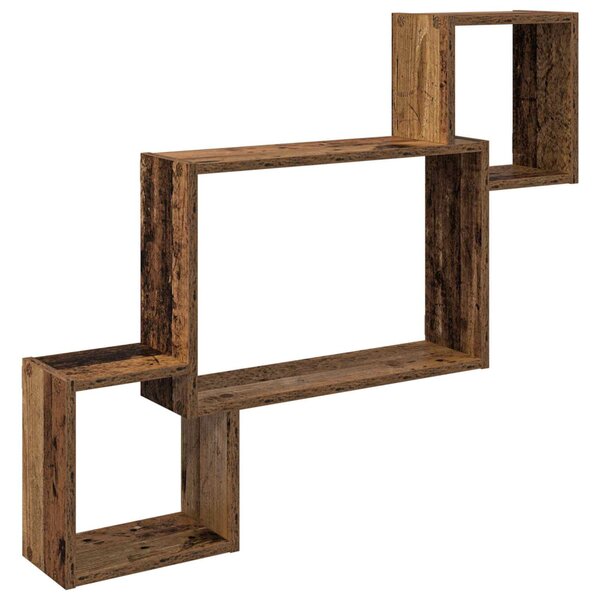 Falpolc Falra szerelhető Antik Fa 91,5 x 15 x 76 cm Szerelt Fa