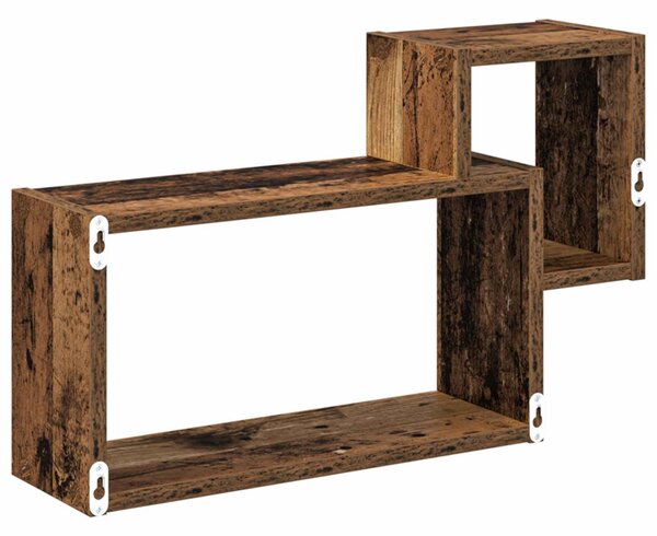Falpolc Falra szerelhető Antik Fa 55 x 15 x 35 cm Szerelt Fa