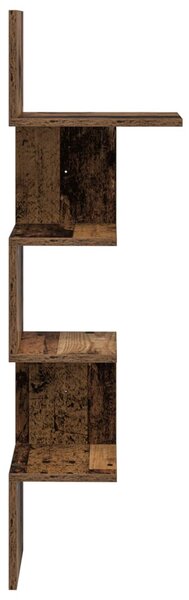 Falpolc Falra szerelhető Antik Fa 32 x 21 x 107 cm Szerelt Fa