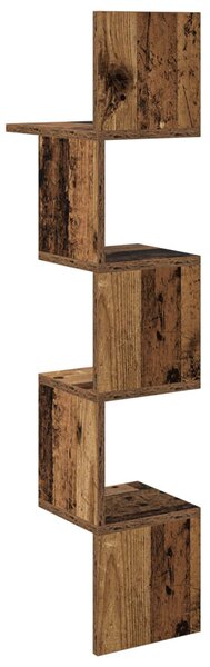 Falpolc Falra szerelhető Antik Fa 32 x 21 x 107 cm Szerelt Fa