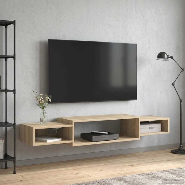 Falsítható TV Szekrény Falra szerelhető Sonoma Tölgy