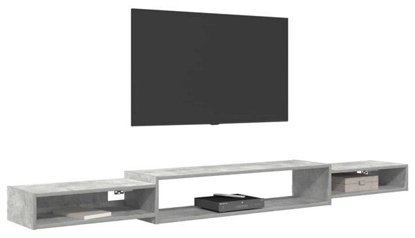Falsítható TV Szekrény Falra szerelhető Betonszürke