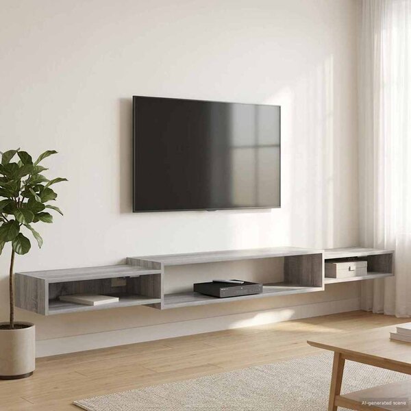 Falsítható TV Szekrény Falra szerelhető Szürke Sonoma
