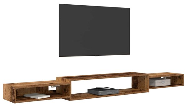 Falsítható TV Szekrény Falra szerelhető Antik Fa