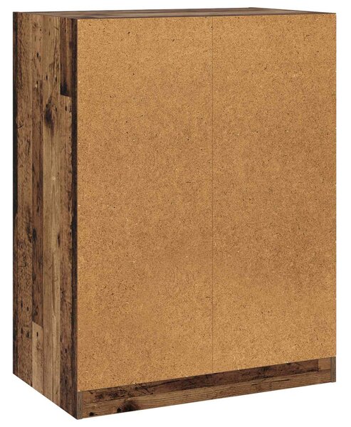 Ruhásszekrény polcokkal tárolóval Antik fa 77 x 48 x 102 cm PB