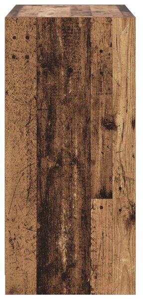 Ruhásszekrény polcokkal tárolóval Antik fa 77 x 48 x 102 cm PB