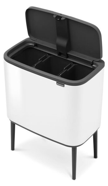 Fehér acél érintésre nyíló szelektív szemetes 33 l Bo Touch Bin – Brabantia