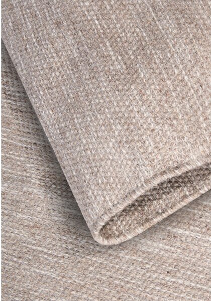 Bézs kézi szövésű gyapjúkeverék szőnyeg 160x230 cm Pradesh Linen White – Elle Decoration