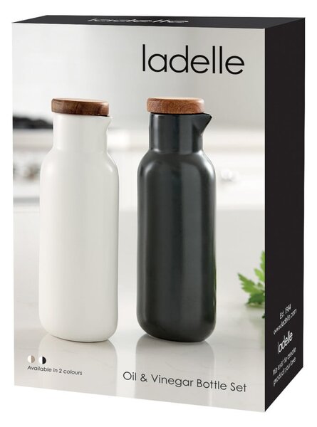 Porcelán olaj- és ecettartó készlet Essentials – Ladelle