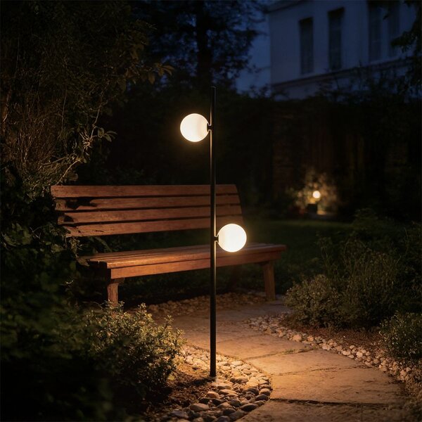 V-TAC DC24V kerti 3W LED állólámpa két fejjel, 2 db/doboz, IP65, meleg fehér - SKU 24286