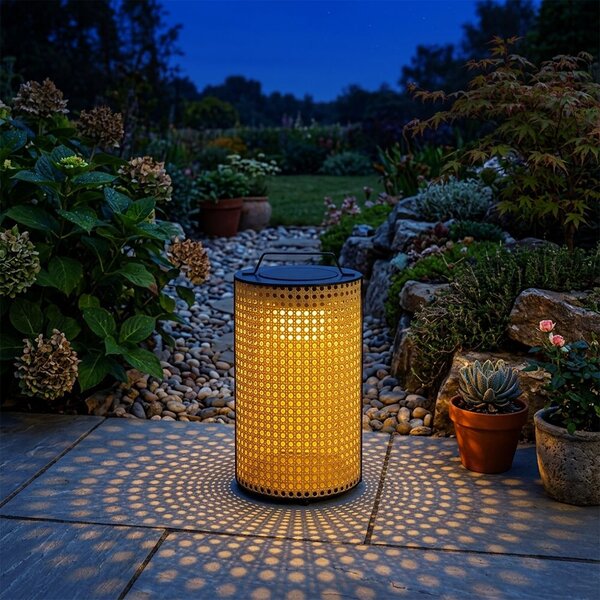 V-TAC kerek napelemes fa kerti 1.2W LED lámpa, fényerőszabályozható, IP65, 2800K színhő - SKU 24287