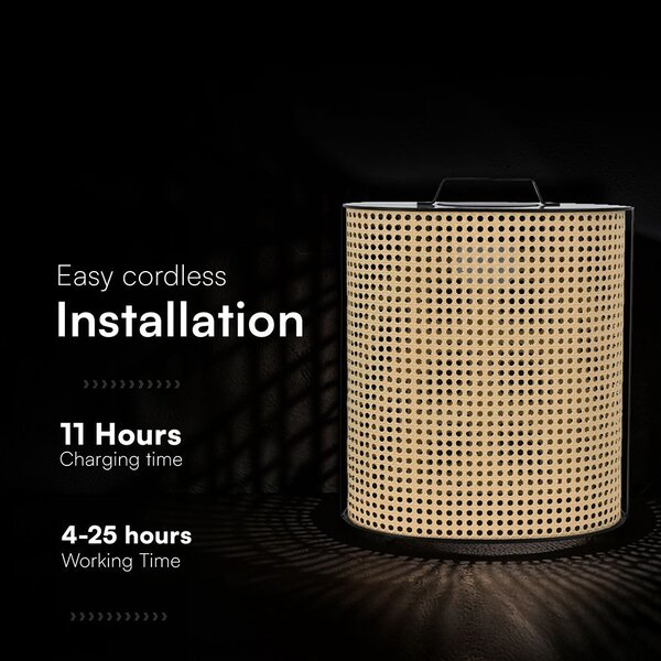 V-TAC ovális napelemes fa kerti 1.2W LED lámpa, fényerőszabályozható, IP65, 2800K színhő - SKU 24288